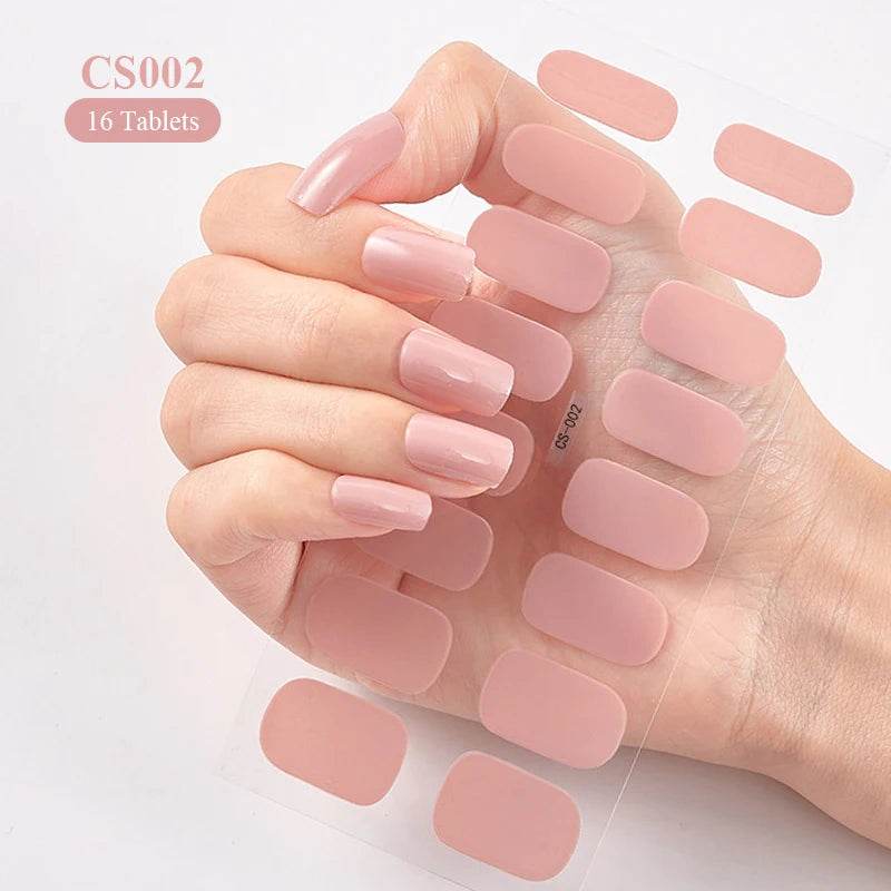 Full Cover Gradient Nail Stickers Multi Color -