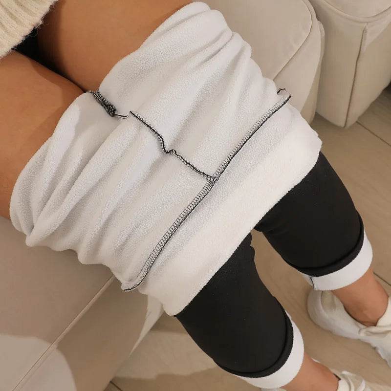 Women's Plush Lined Winter Leggings - P12 Hub Europe
