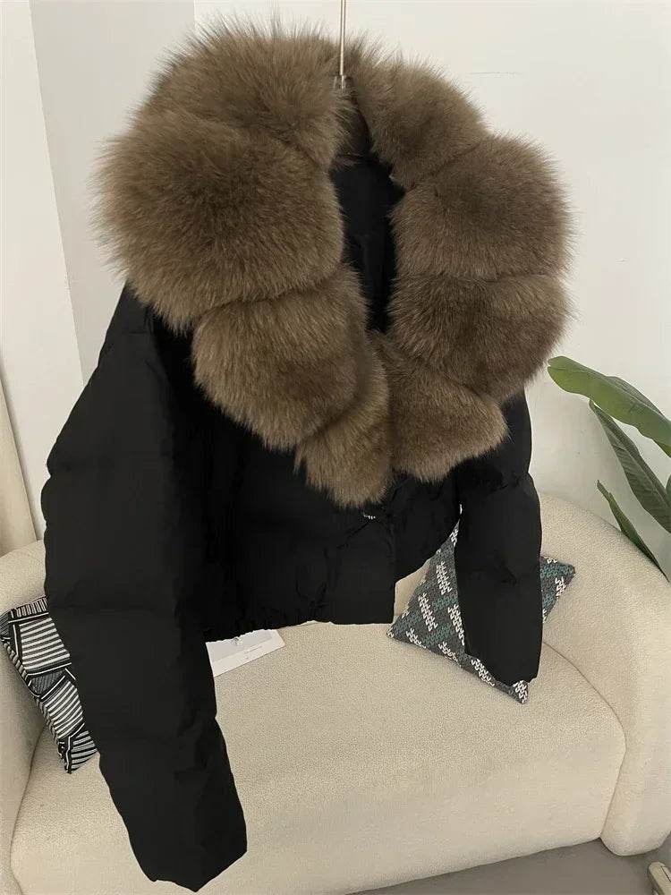 Short Fox Fur Down Puffer - P12 Hub Europe