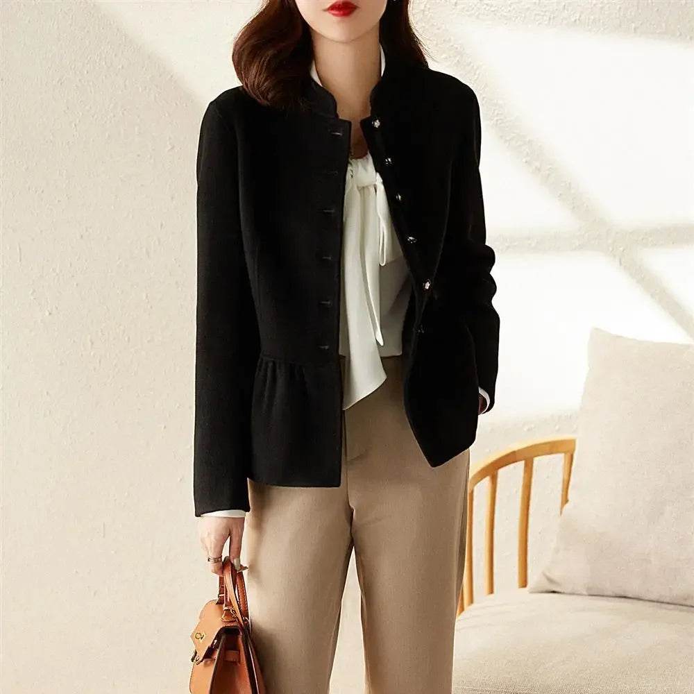 Slim Elegant Wool Coat - P12 Hub Europe