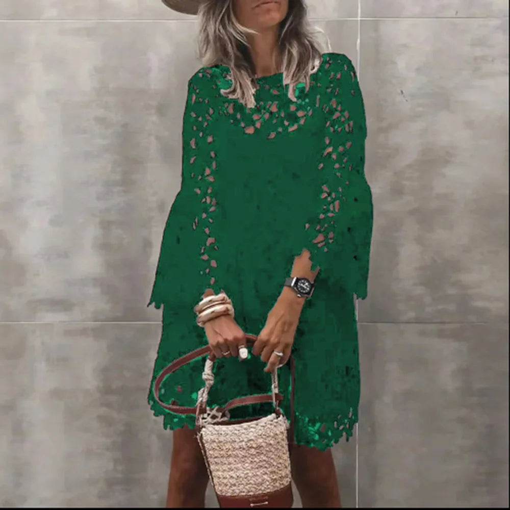 Ethnic Lace Knee Dress - P12 Hub Europe