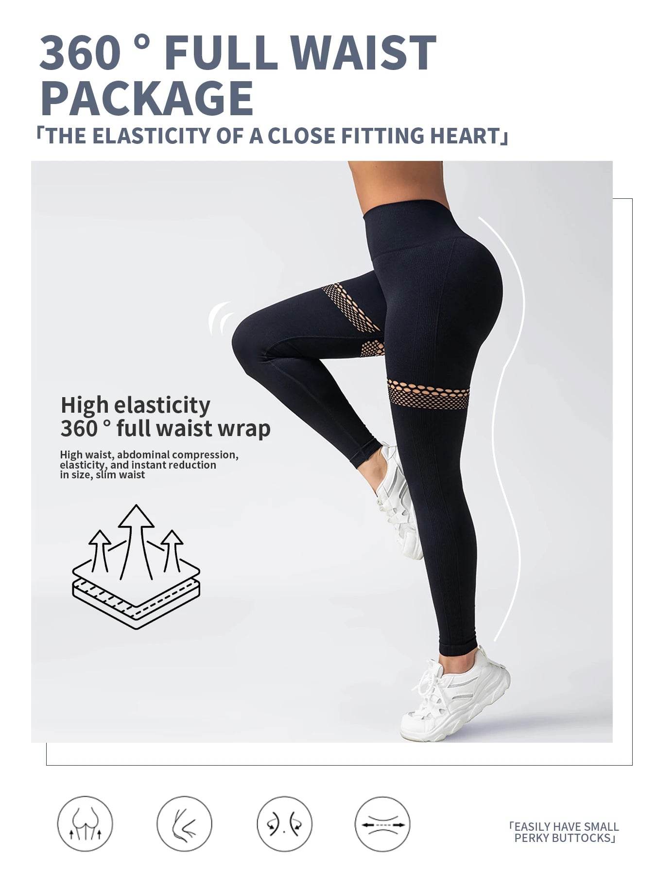 Women's Mesh Butt Lifting Leggings - P12 Hub Europe