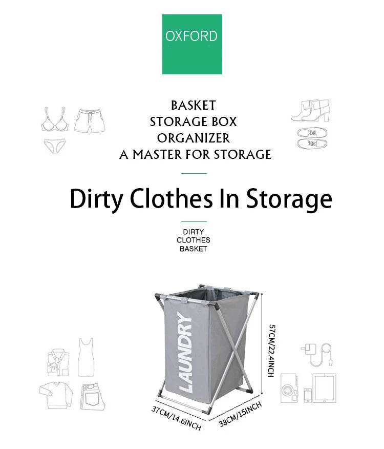 Foldable Waterproof Grid Laundry Basket - P12 Hub Europe