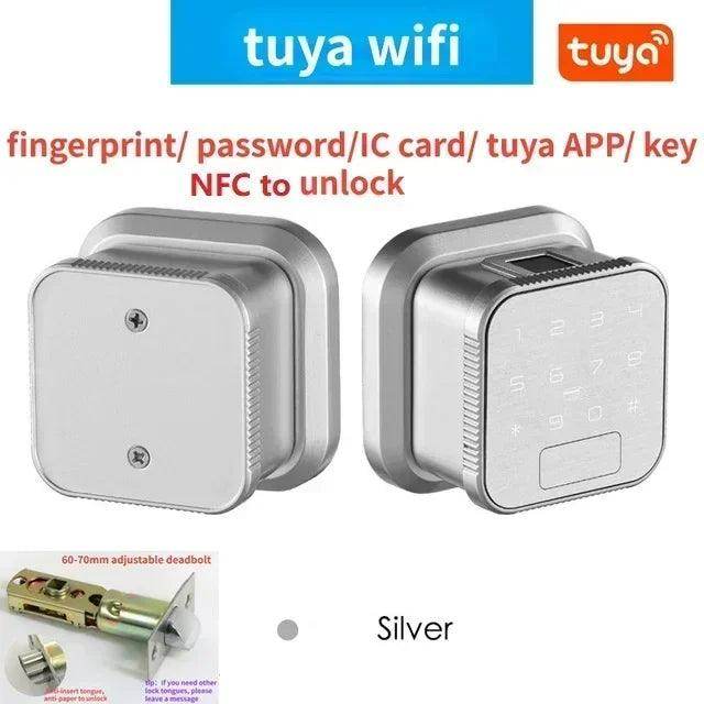 Lock Smart Door Fingerprint, NFC, App, WiFi/BLE, 35-55mm - P12 Hub Europe