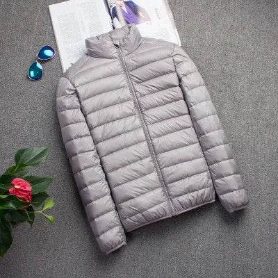 Men's Slim Hooded Down Jacket - P12 Hub Europe