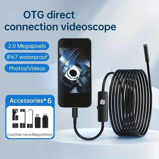 Endoscope 5.5mm USB iOS/Android/PC, 1-10M Cable - P12 Hub Europe