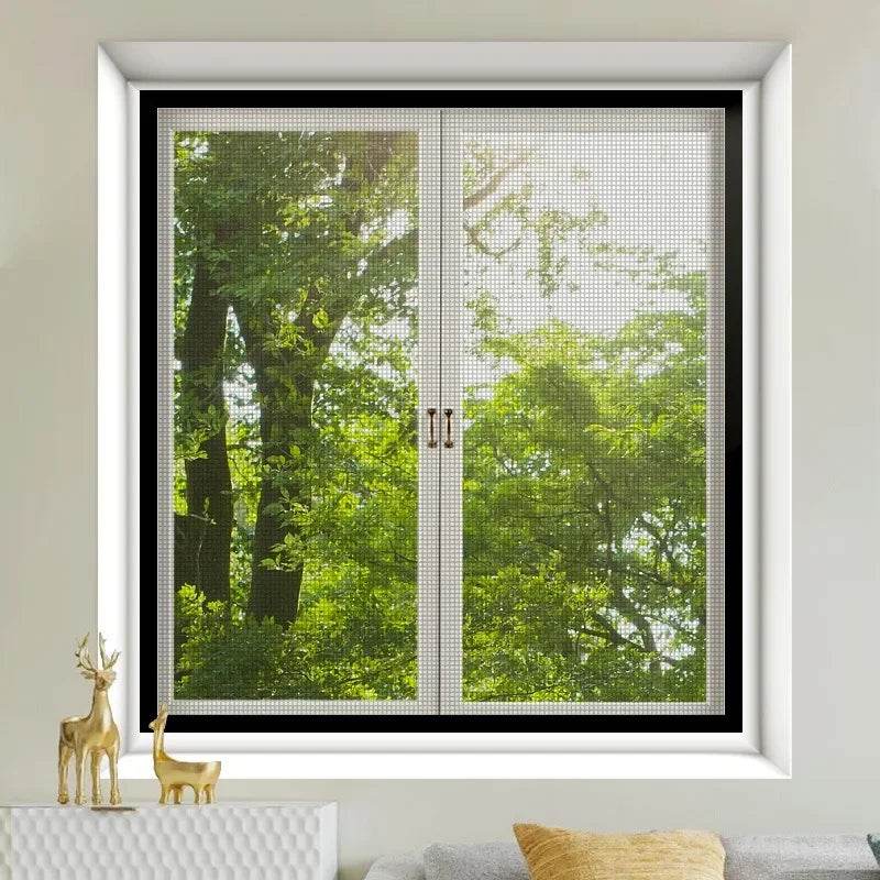 Simple Anti Mosquito No Need to Punch Holes Mosquito Net Window Self-adhesive Type Anti-mosquito Screens Home Textile Garden - P12 Hub Europe