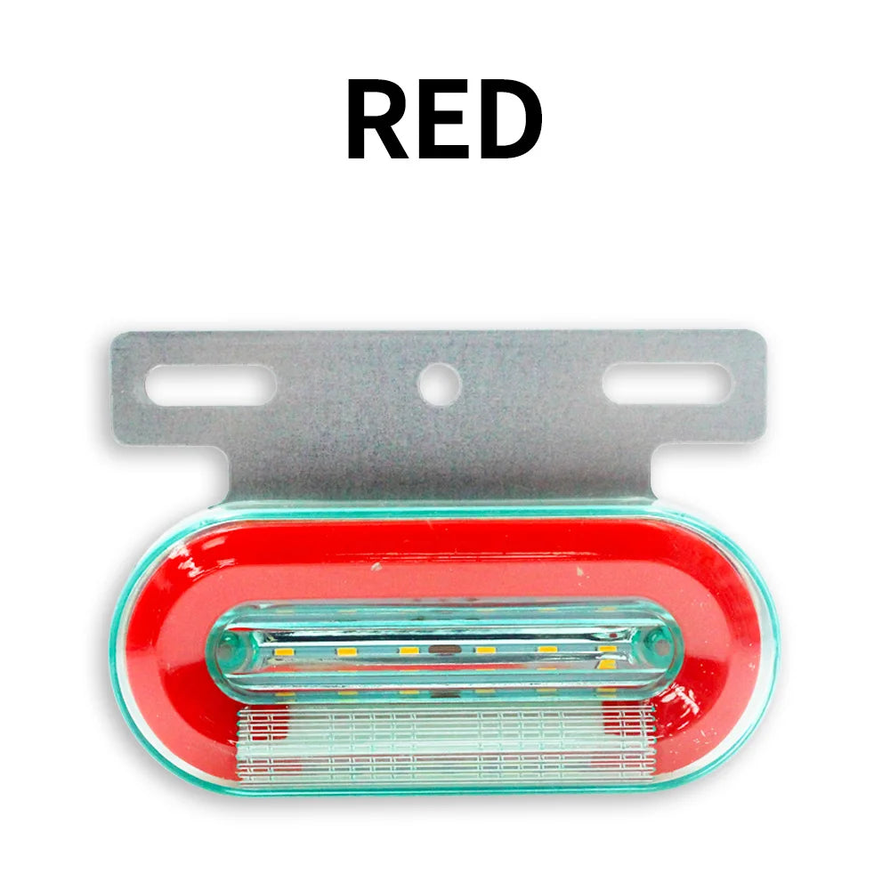 4pcs Truck Side Marker 24SMD LED Lights Warning Tail Light Car Auto Trailer Lamps DC 24V For Truck Decoration Lorry Signal Lamp