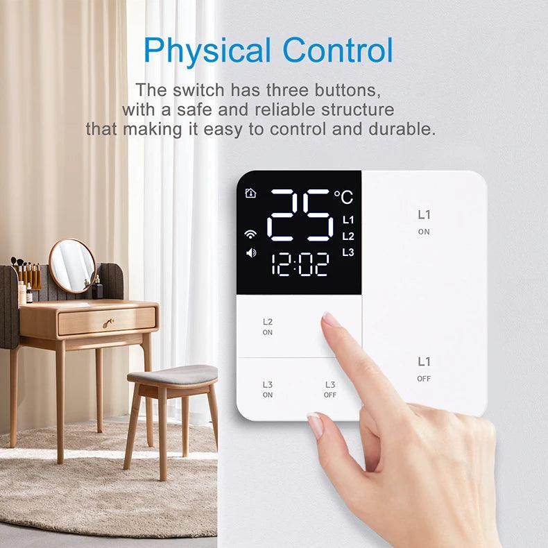 WiFi Smart Switch Temp Time 1-3 Gang - P12 Hub Europe