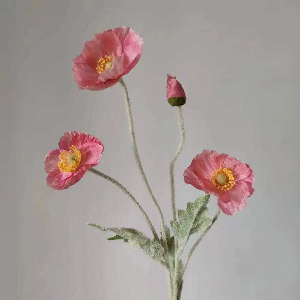 4 Head Artificial Flowers Bouquet Poppy Fake Flowers For Home Decor Garden Party Wedding Decoration Diy Accessories - P12 Hub Europe