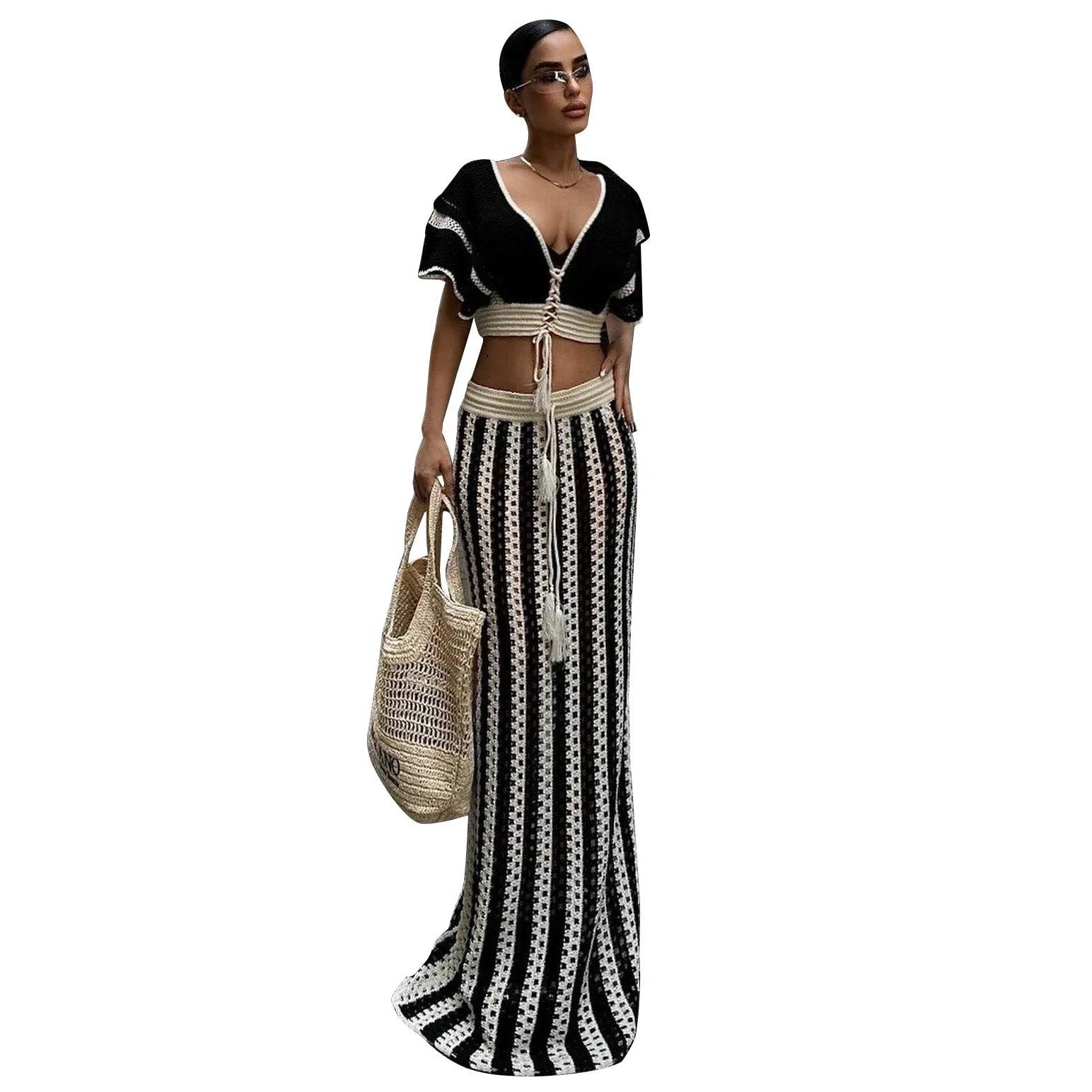 Knitted Vacation Dress Set - P12 Hub Europe