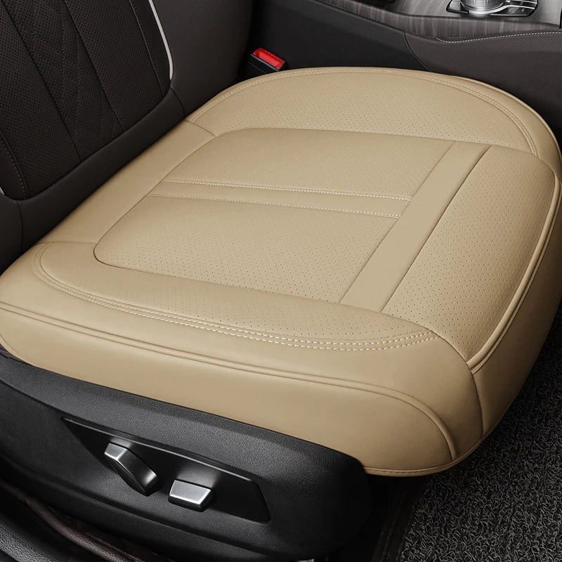 Karcle Leather Car Seat Cover Front and Rear Seat Covers Full Set with Surround Bottom Waterproof Seat Cushion Car Accessories