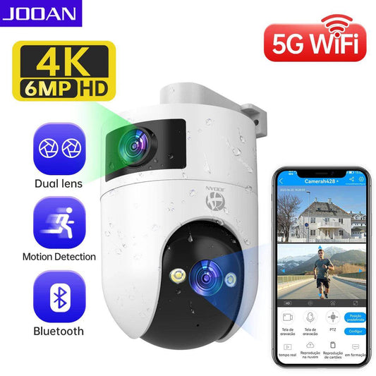 Outdoor PTZ Camera JOOAN 4K Dual Lens 5G WiFi, Auto Track - P12 Hub Europe