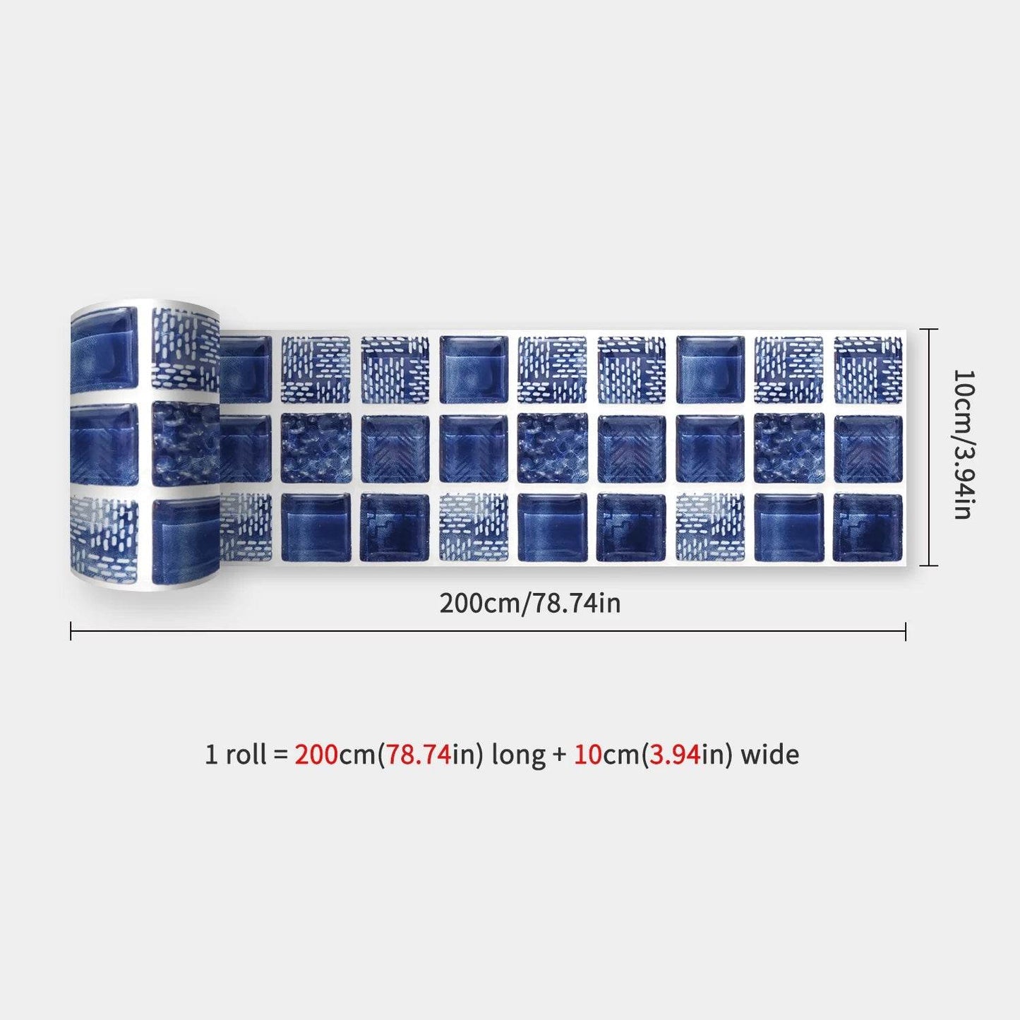 41 Styles Baseboard Stickers Waterproof Peel & Stick Waistline Wall Sticker Floor Border Sticker For Kitchen Bathroom 10x200cm - P12 Hub Europe
