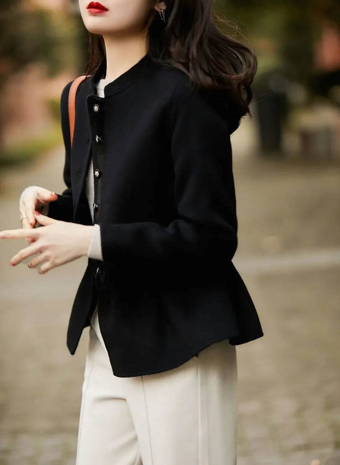 Slim Elegant Wool Coat - P12 Hub Europe