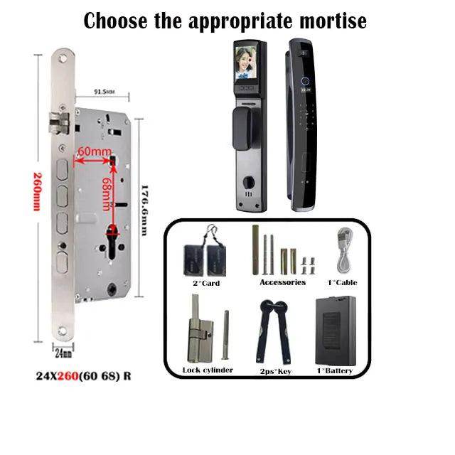 3D Face Lock w/ Camera & SIM | WiFi, Fingerprint, Card, NFC, IP66 - P12 Hub Europe