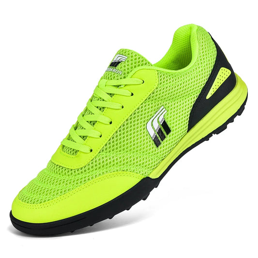 Men‘s Soccer Shoes Low Top Breathable Football Boots Non-Slip Futsal Training Sneakers Outdoor Ankle Spikeless Soccer Shoes