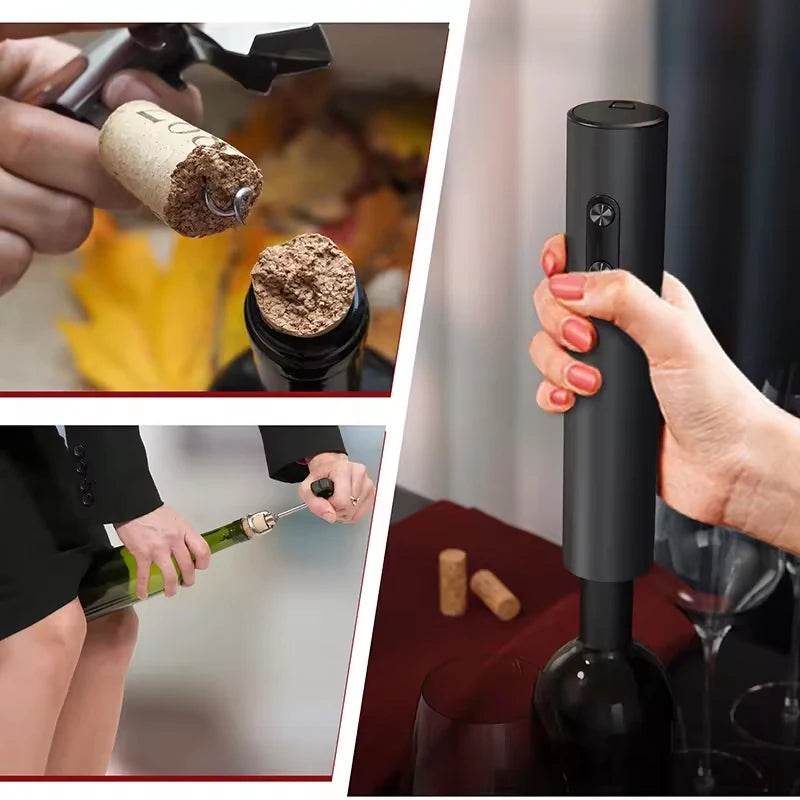Electric Wine Bottle Opener Automatic Red Wine Corkscrew Wine Opener Wine Tools Kitchen Products - P12 Hub Europe