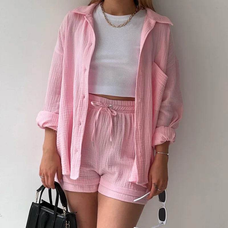 Women Summer Shorts Set - P12 Hub Europe