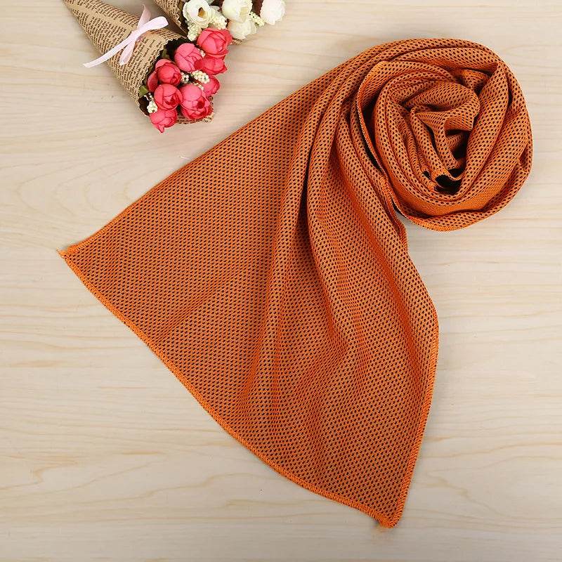 Cooling Towel Circular Silicone Wrapped Cold Towel Quick Drying Microfiber Towels Beach Accessories Towel Sport Fitness - P12 Hub Europe