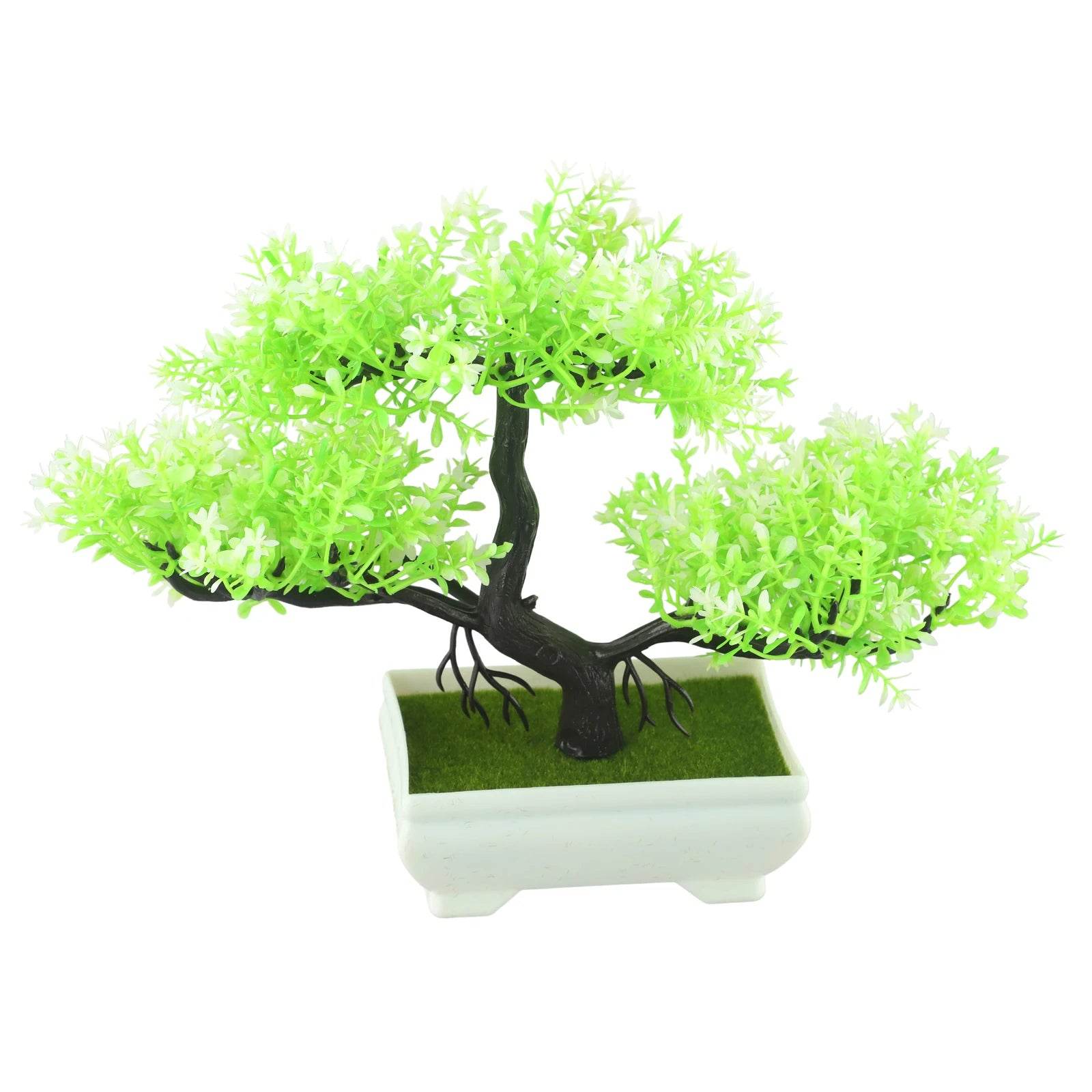 1pc Artificial Plants Bonsai Small Tree Pot Fake Plant Flowers Potted Ornaments For Garden Decor Home Room Table Decor - P12 Hub Europe
