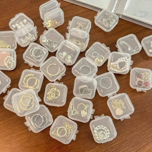 Mini Clear Plastic Storage Box Jewelry Storage Case Transparent Storage Organizer Multifunctional Portable Storage - P12 Hub Europe