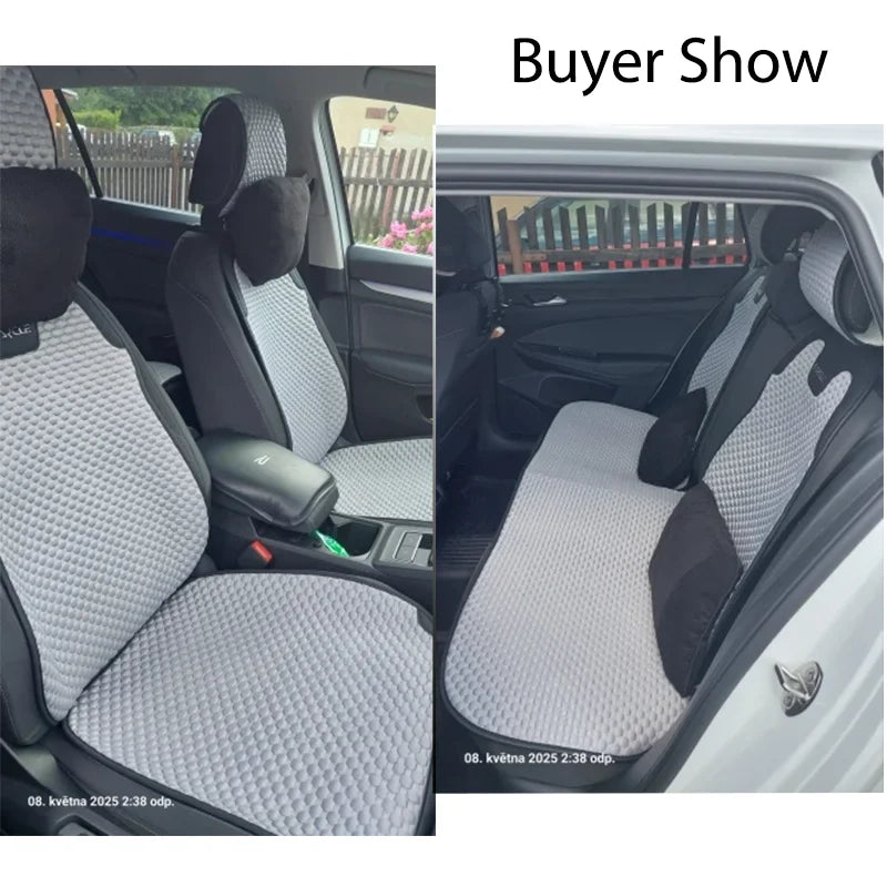 Universal Breathable Car Seat Covers Durable Car Seat Covers Full Set Sweat Absorption Auto Seat Cushion Pad Car Accessories