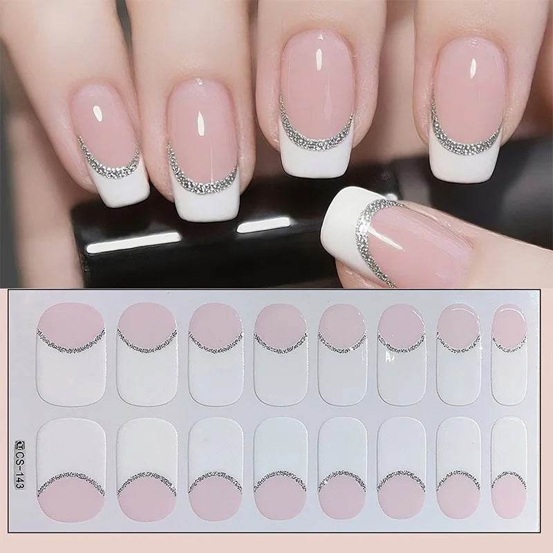 Full Cover Gradient Nail Stickers Multi Color -