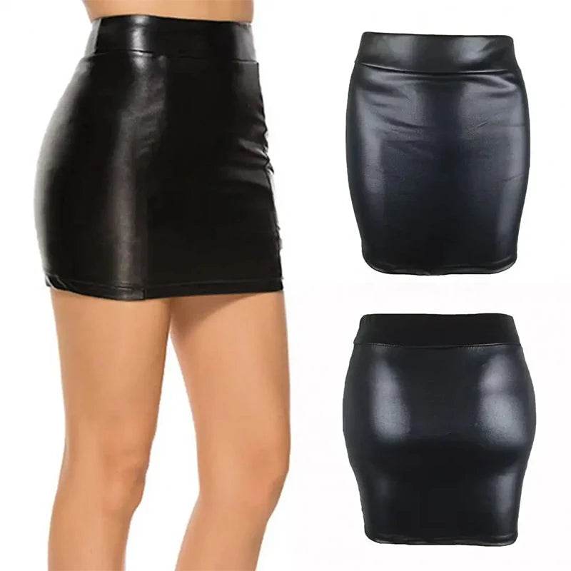Women's Sexy Faux Leather Skirt - P12 Hub Europe