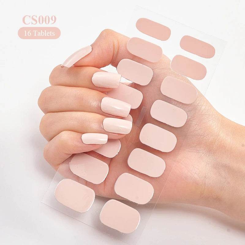 Full Cover Gradient Nail Stickers Multi Color -