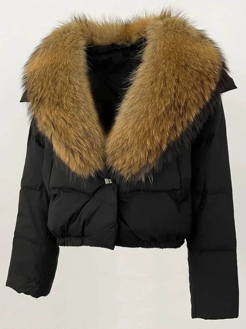 Short Fox Fur Down Puffer - P12 Hub Europe