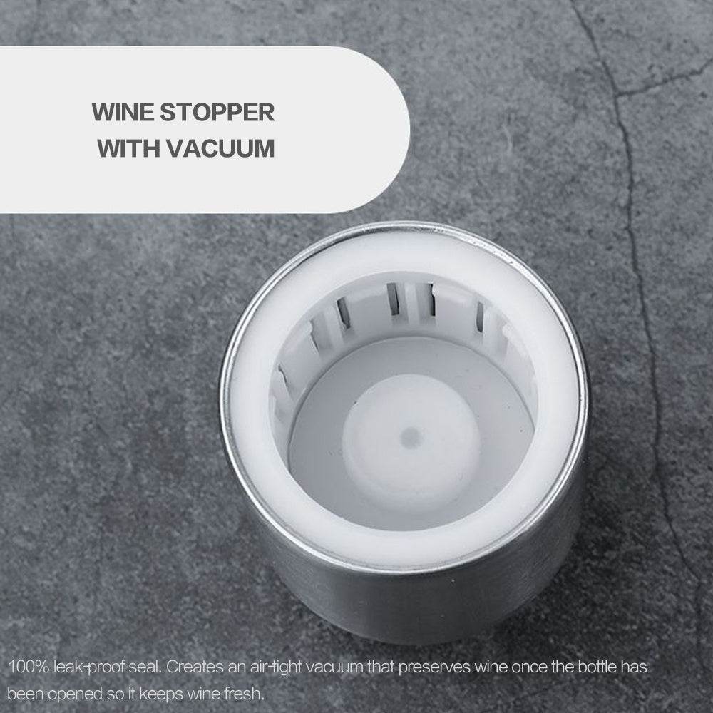 JJYY Wine Bottle Plug Saver Reusable Vacuum Rubber Sealer Wine Corks Keep Fresh Preserver Silicone Pump Cup Kitchen Accessories - P12 Hub Europe