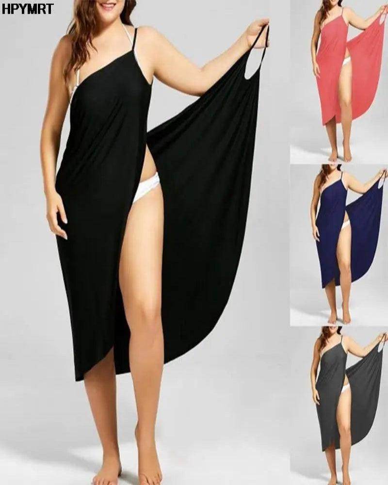 Strapless Beach Cover-Up Dress Backless Crossover - P12 Hub Europe