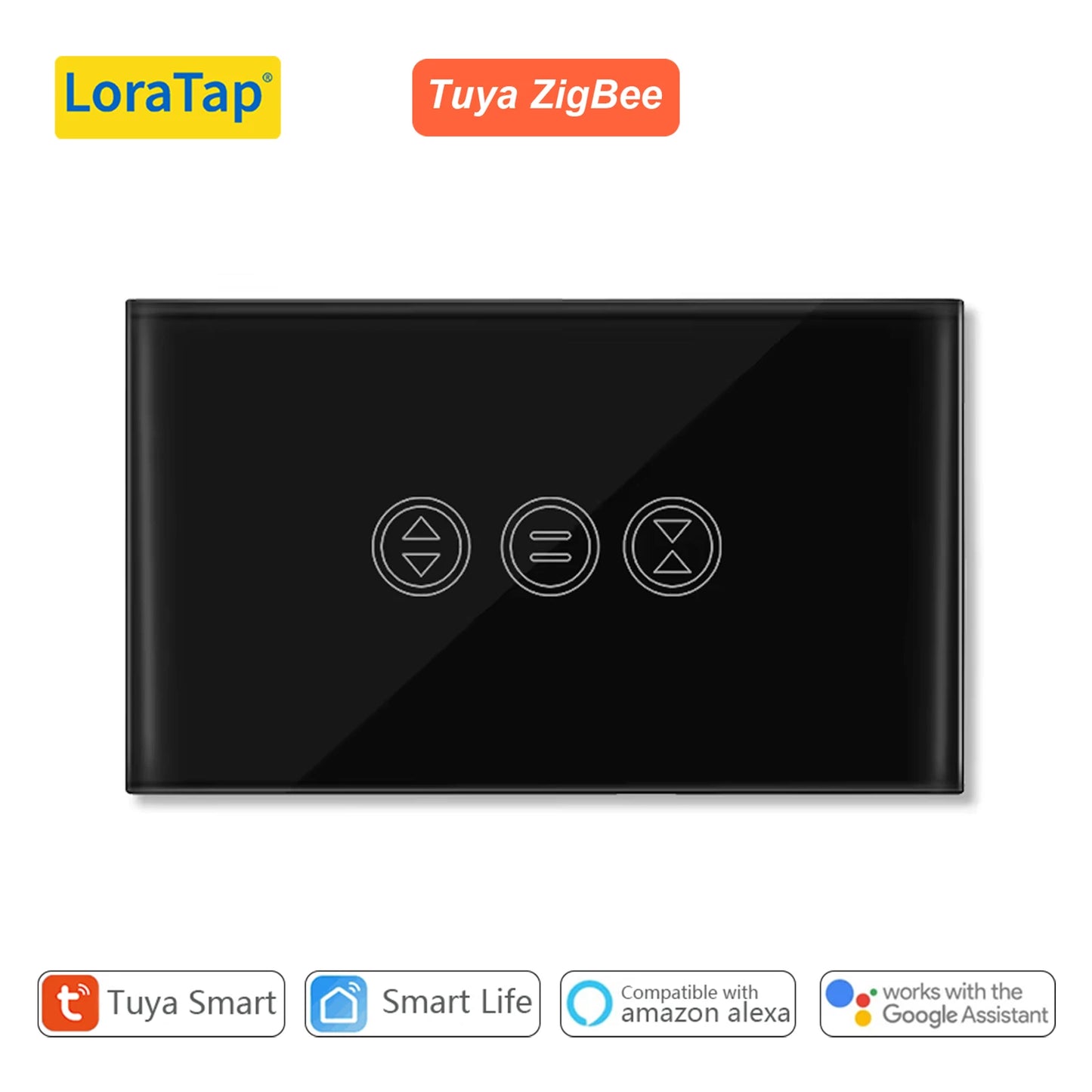 Tuya Smart Life ZigBee 3.0 Curtain Blind Switch for Roller Shutter Tubular motor Google Home Alexa Voice Control App Timer MQTT