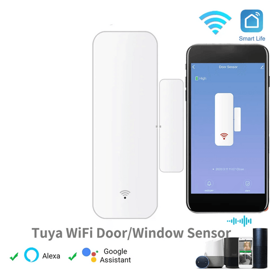 Sensor Door Tuya WiFi Contact Smart - P12 Hub Europe