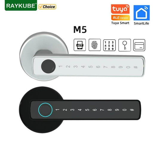 Fingerprint Door Lock | App, Card, Code, Key, 35-50mm - P12 Hub Europe