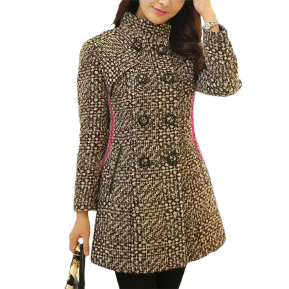 Elegant Vintage Tweed Wool Coat - P12 Hub Europe