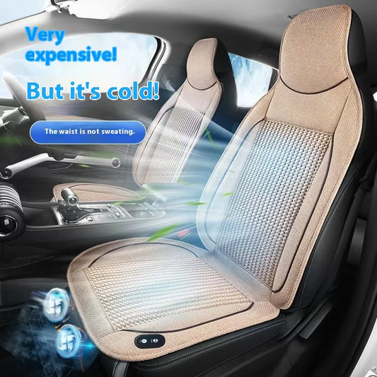 12V summer cool cushion seat ventilation car cushion air conditioning cooling fan blowing massage seat cushion seat cover