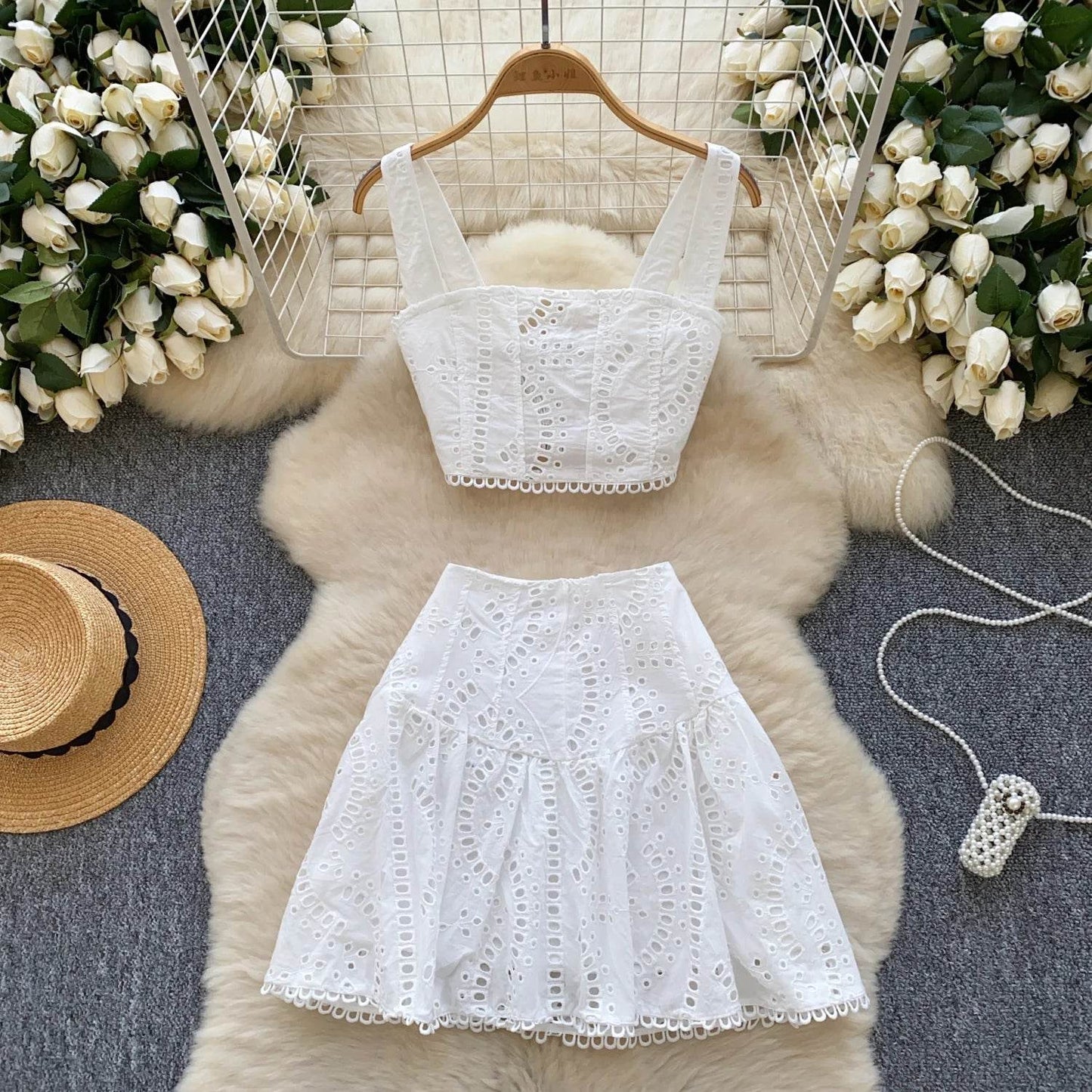 White Summer Beach Skirt Set - P12 Hub Europe