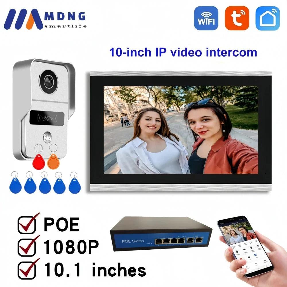 Intercom WiFi/PoE  1080P 10" RFID, Touch, Night Vision, Waterproof
