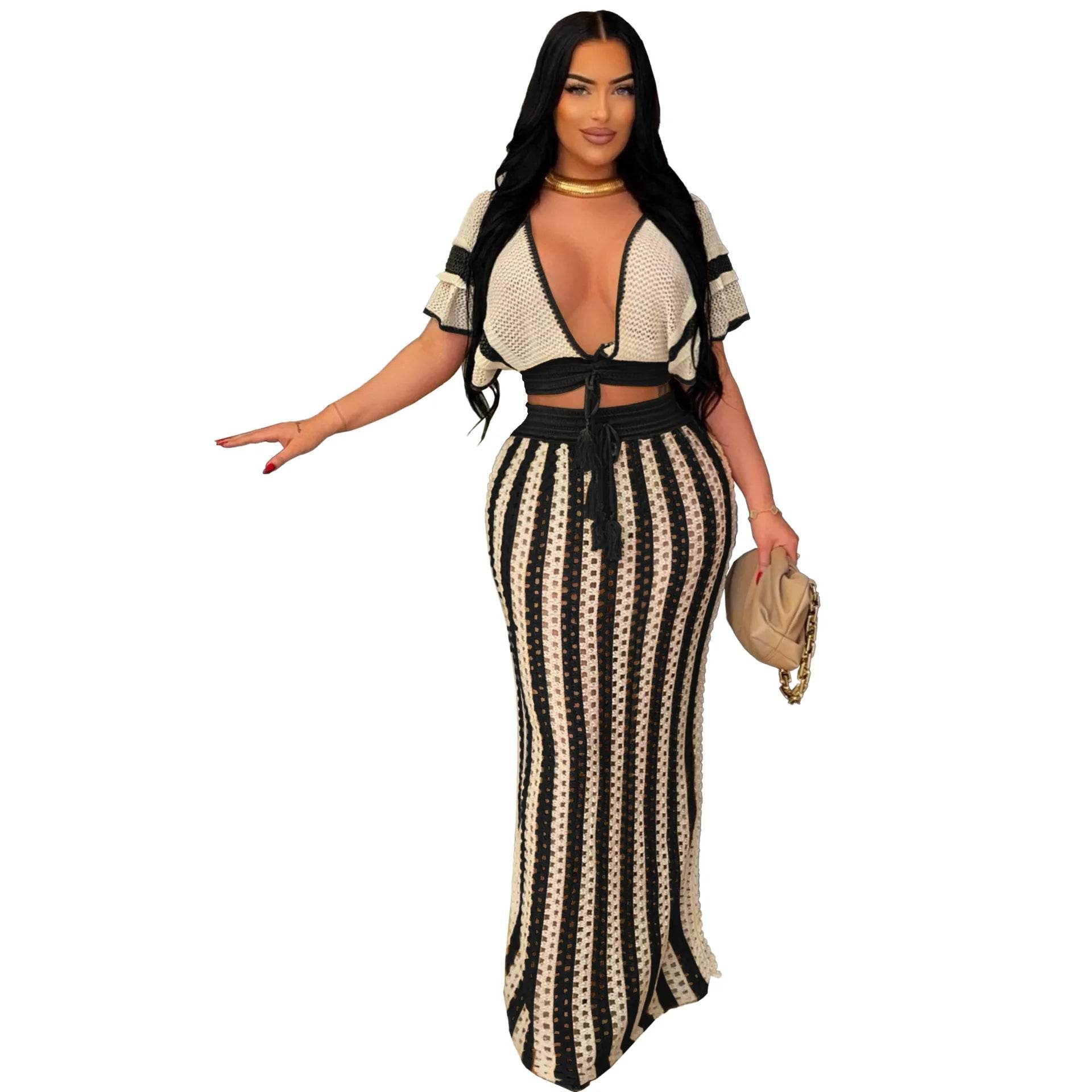 Knitted Vacation Dress Set - P12 Hub Europe