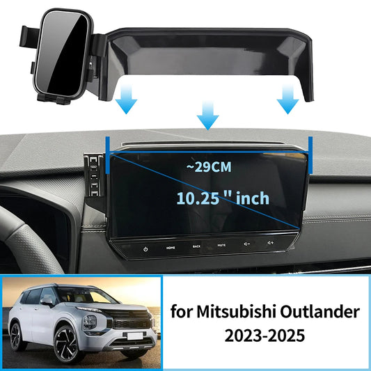 Car Mobile Phone Holder for Mitsubishi Outlander 2022-2024 (12.25in) GPS Bracket Navigation Stand Auto Accessories