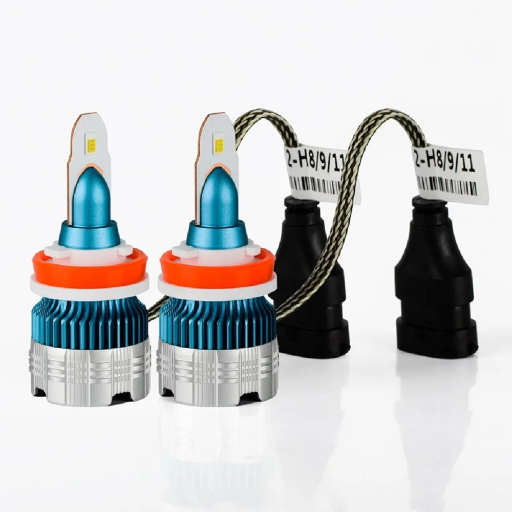 Car high brightness spotlight LED front headlights H11 motorcycle modification replacement Mi2 headlights plug and play