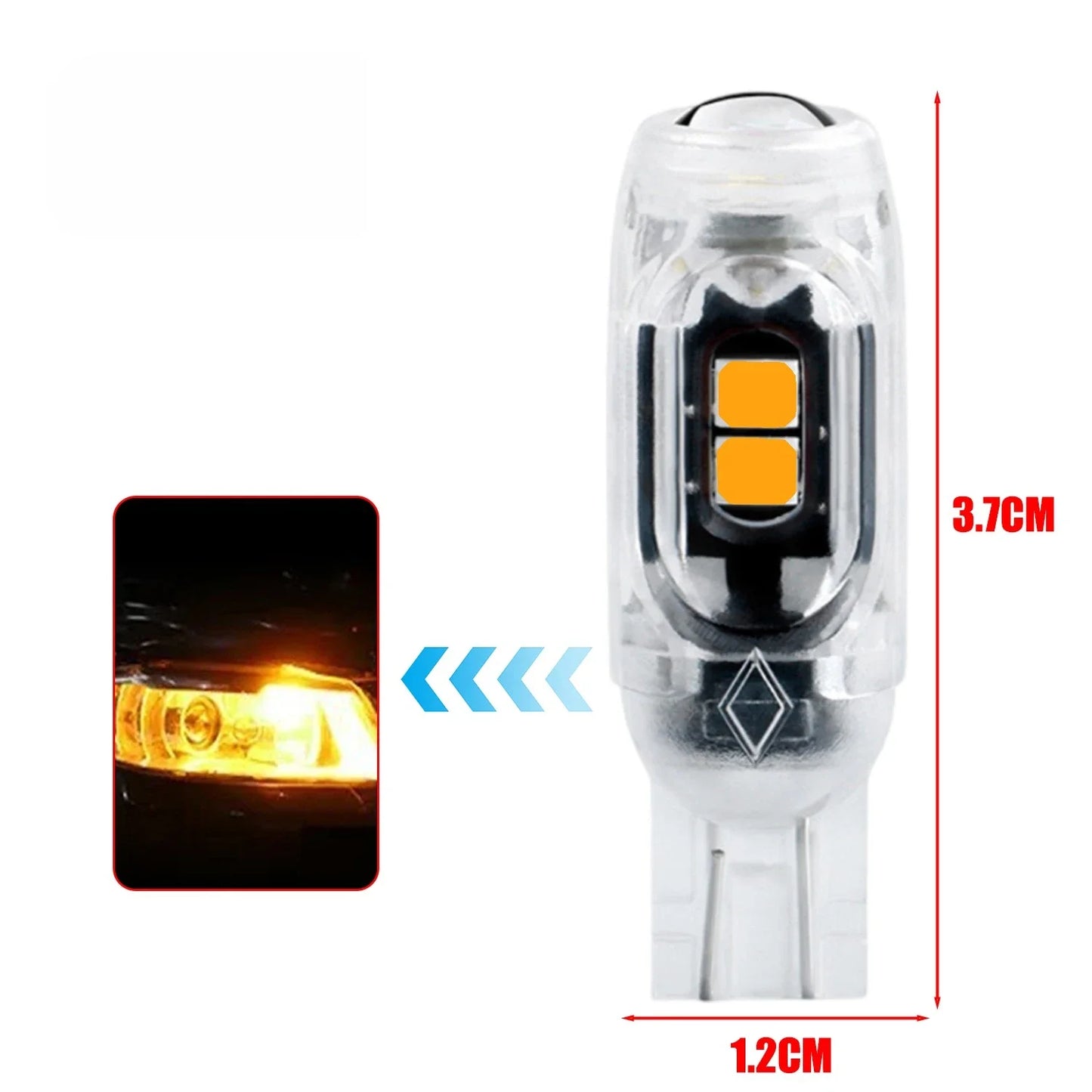 T10 LED Strobe Light 3030 5SMD 5W5 Flashing Lamp for Motorcycle Car License Plate Infinite Decoding Clearance Light