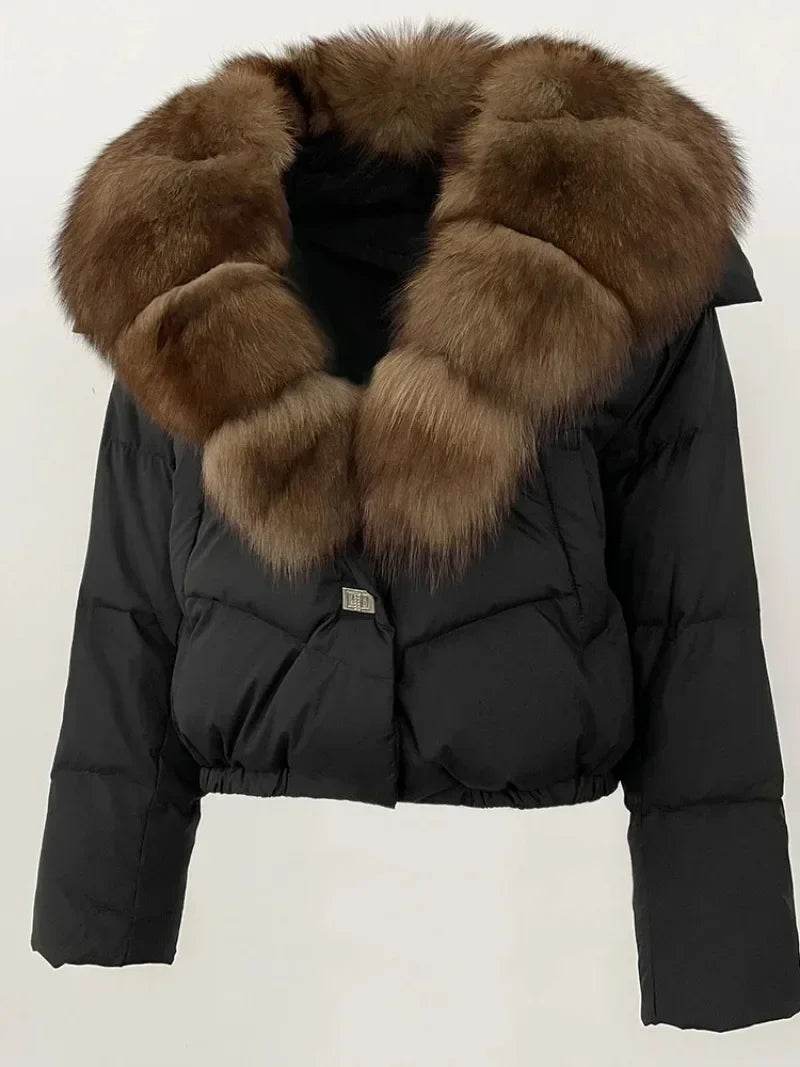 Short Fox Fur Down Puffer - P12 Hub Europe