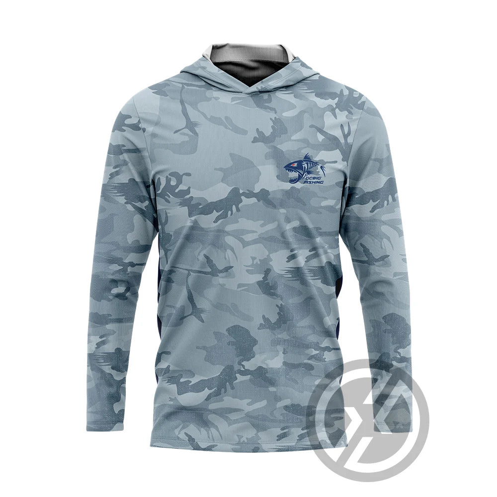 Huk Mens Outdoor Long Sleeve fishing clothes UV Clothing Hooded Coat Sunscreen Breathable Anti Mosquito Dry Thin Fishing Shirt