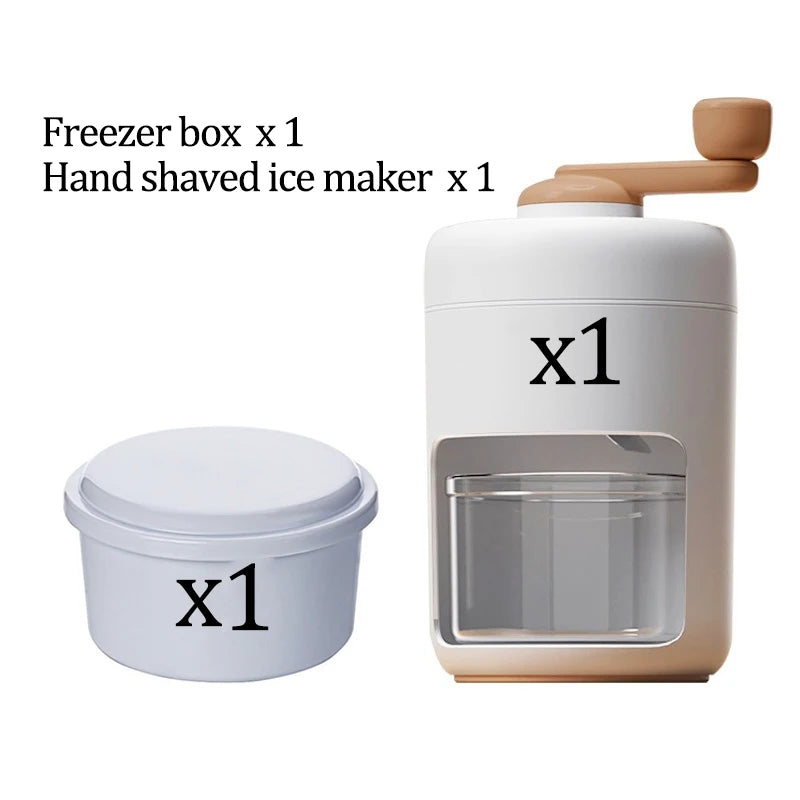 Manual Ice Crushers Household Hand-Cranked Shaved Ice Machine Hail Ice Breaking Artifact Hand-Cranked Smoothie Maker