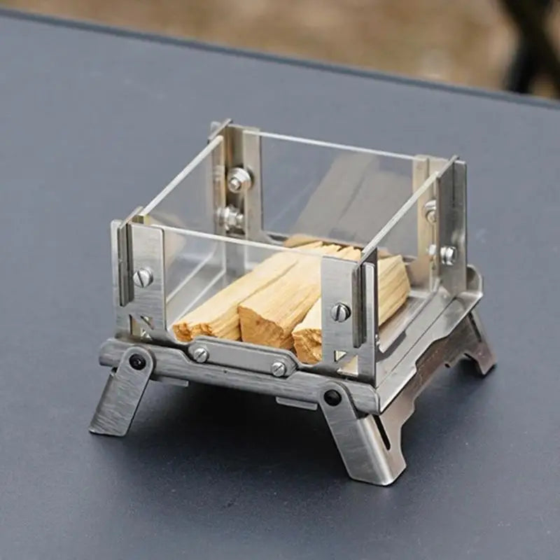 R6FE Heat Resistant Stainless Steel Portables Stove for Camp Backpacking Trip