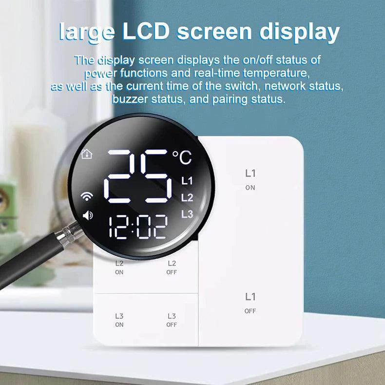 WiFi Smart Switch Temp Time 1-3 Gang - P12 Hub Europe