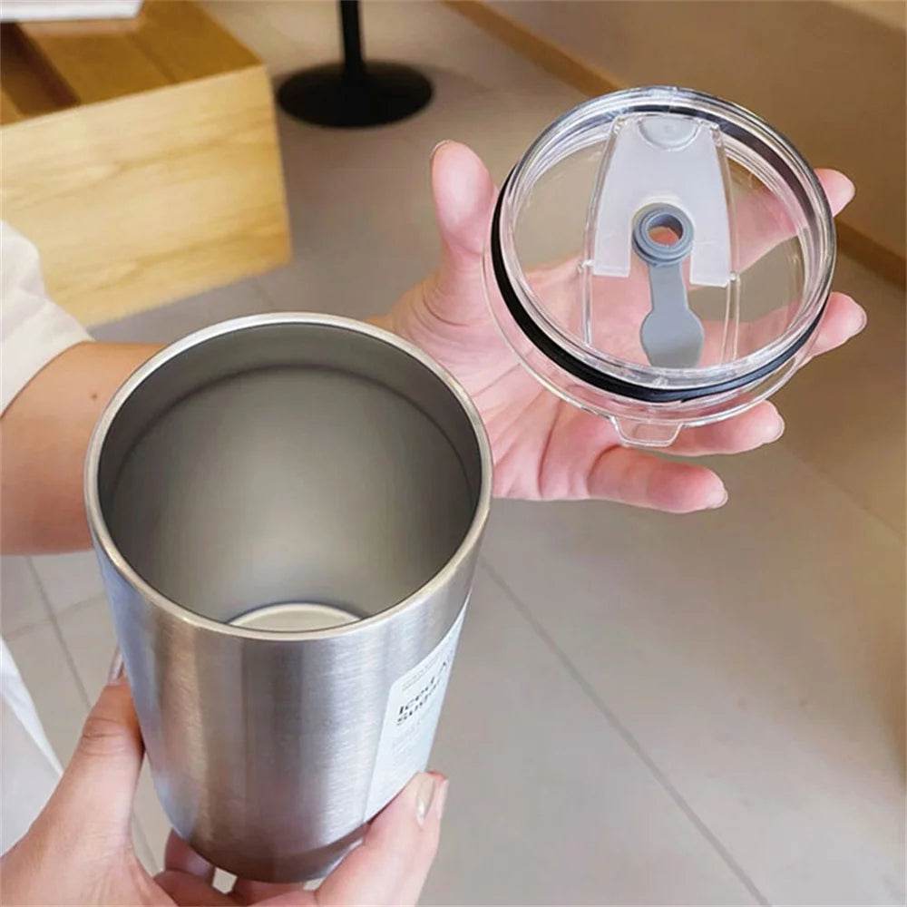 600ml Stainless Steel Thermos with Straw - P12 Hub Europe